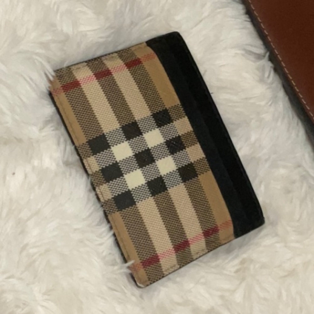 Burberry Black & Brown Plaid Tote Bag - Picture 7 of 8